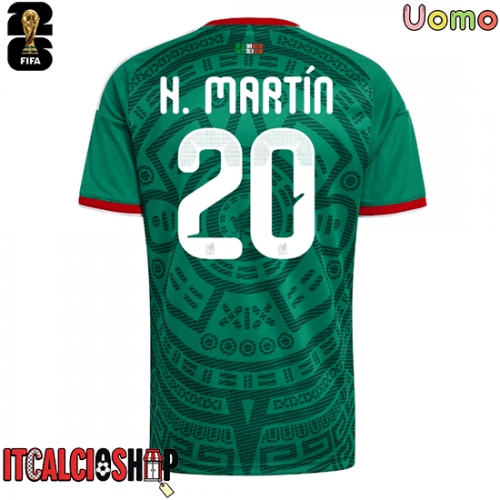 Messico Henry Martin #20 Prima Maglia Mondiali 2026 Manica Corta